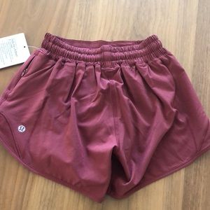 Cute, never worn maroon lululemon shorts